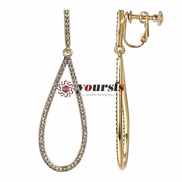 yoursfs rhinestones clip on earrings for women tear shaped cubic zirconia gold tone adjuatable screwback earrings, Silver
yoursfs rhinestones clip on earrings for women tear shaped cubic zirconia gold tone adjuatable screwback earrings, Silver