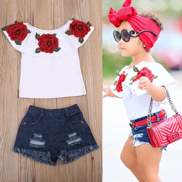 pudcoco girl clothes cotton 2pcs toddler kids baby girls outfits 3d flower shirt denim pants outfits au, White
pudcoco girl clothes cotton 2pcs toddler kids baby girls outfits 3d flower shirt denim pants outfits au, White