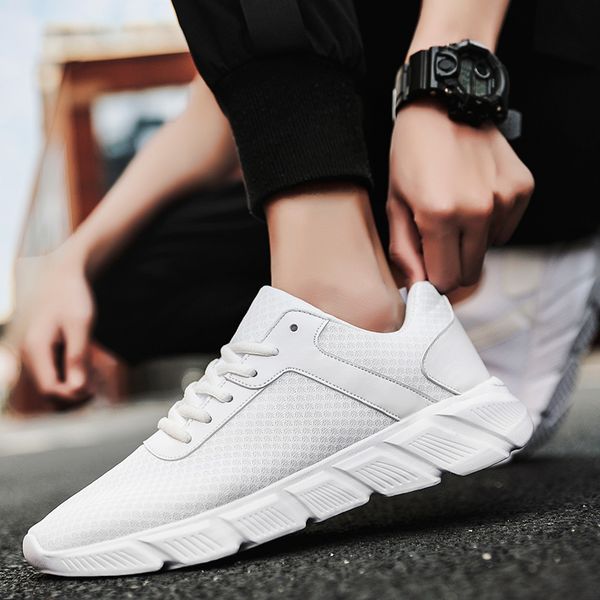 breathable 2020 new fashion light mens casual shoes men sneakers footwear chaussure homme big size 39-47, Black 
breathable 2020 new fashion light mens casual shoes men sneakers footwear chaussure homme big size 39-47, Black