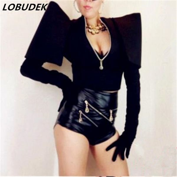 female costume white red black jacket ds dj nightclub bar lead dancer dress for singer dancer star nightclub performance, Black;red
female costume white red black jacket ds dj nightclub bar lead dancer dress for singer dancer star nightclub performance, Black;red