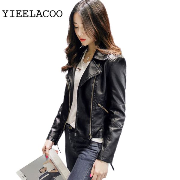 pu leather jacket women new fashion motorcycle leather outwear women slim biker coat basic streetwear, Black
pu leather jacket women new fashion motorcycle leather outwear women slim biker coat basic streetwear, Black