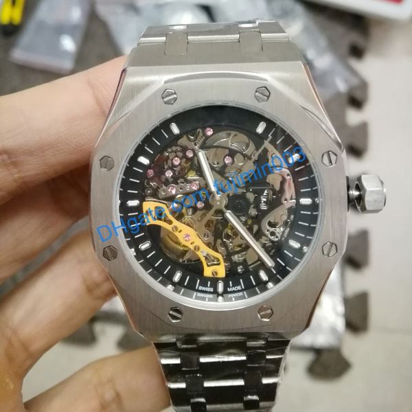 8 colors 3-pin royal oak watch men 41mm Hollow Automatic machinery watch sweeping movement stainless steel no battery watches FW0058
8 colors 3-pin royal oak watch men 41mm Hollow Automatic machinery watch sweeping movement stainless steel no battery watches FW0058