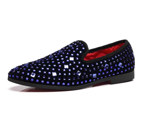 men classic coiffeur wedding dress shoes elegant loafers men casual shoes rhinestone sepatu slip plus size 37-48, Black
men classic coiffeur wedding dress shoes elegant loafers men casual shoes rhinestone sepatu slip plus size 37-48, Black