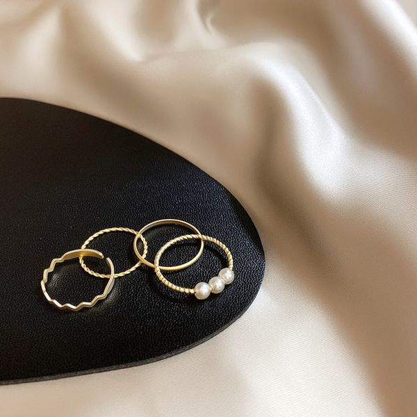 new fashion women ring korean retro simulated pearl beads ring adjustable metal joint set wedding party jewelry, Golden;silver
new fashion women ring korean retro simulated pearl beads ring adjustable metal joint set wedding party jewelry, Golden;silver