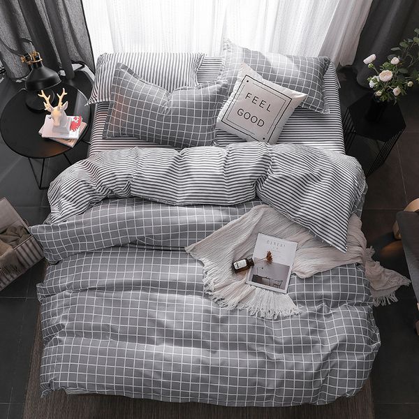 grey plaid geometric bedclothes flat bed sheet bedding set king queen full twin size duvet cover bedclothes linens pillowcase
grey plaid geometric bedclothes flat bed sheet bedding set king queen full twin size duvet cover bedclothes linens pillowcase