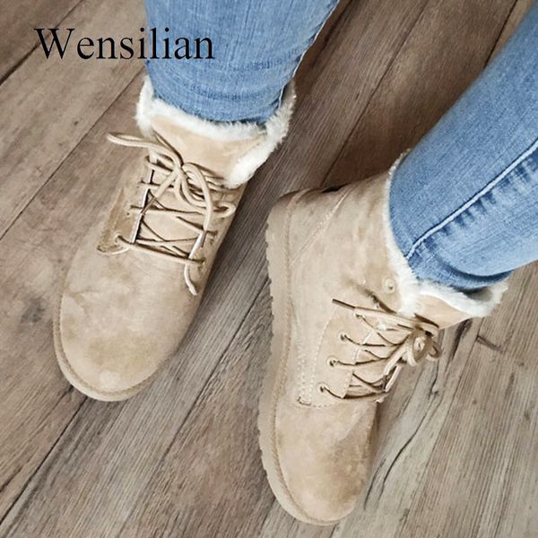 designer ankle boots for women female fur lace up botas mujer snow boots suede plush sewing botas zapatos mujer, Black
designer ankle boots for women female fur lace up botas mujer snow boots suede plush sewing botas zapatos mujer, Black
