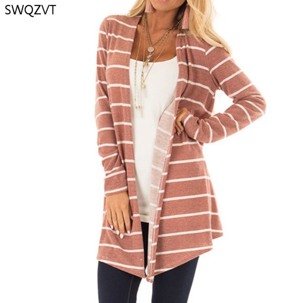 swqzvt women long sweater spring autumn new women's casual long-sleeved striped knitted cardigan coat women outwear, White;black
swqzvt women long sweater spring autumn new women's casual long-sleeved striped knitted cardigan coat women outwear, White;black