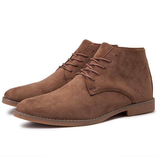 boots men mens fashion cow suede ankle men's lace-up leather male dress shoes casual england style big size, Black
boots men mens fashion cow suede ankle men's lace-up leather male dress shoes casual england style big size, Black