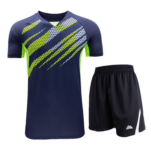 2019 new badminton suit, men's badminton short sleeves + shorts, tennis shirts, quick-drying table tennis clothing, Black
2019 new badminton suit, men's badminton short sleeves + shorts, tennis shirts, quick-drying table tennis clothing, Black