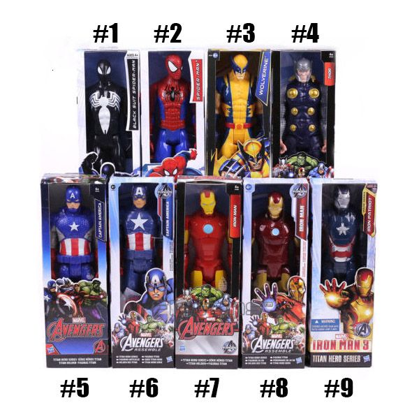 the avengers pvc action figures marvel heros 30cm iron man captain america ultron wolverine figure toys
the avengers pvc action figures marvel heros 30cm iron man captain america ultron wolverine figure toys