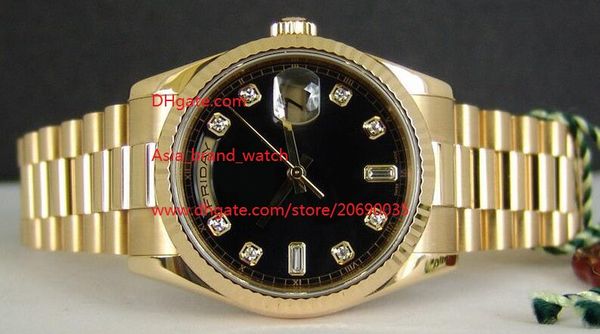 factory supplier luxury sapphire automatic 36mm gold day-date president black dial 118238 mens men's watch ladies watches, Slivery;brown
factory supplier luxury sapphire automatic 36mm gold day-date president black dial 118238 mens men's watch ladies watches, Slivery;brown