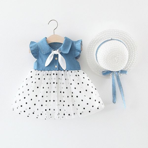 summer casual clothing set 2pcs baby girls patchwork design flare sleeve soft denim mesh dress+woven straw hat 0-24m, Red;yellow
summer casual clothing set 2pcs baby girls patchwork design flare sleeve soft denim mesh dress+woven straw hat 0-24m, Red;yellow