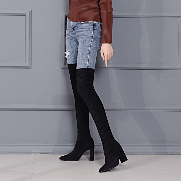 2020 autumn winter black over the knee boots women winter long boots high heel slim pointed toe thigh high ladies
2020 autumn winter black over the knee boots women winter long boots high heel slim pointed toe thigh high ladies