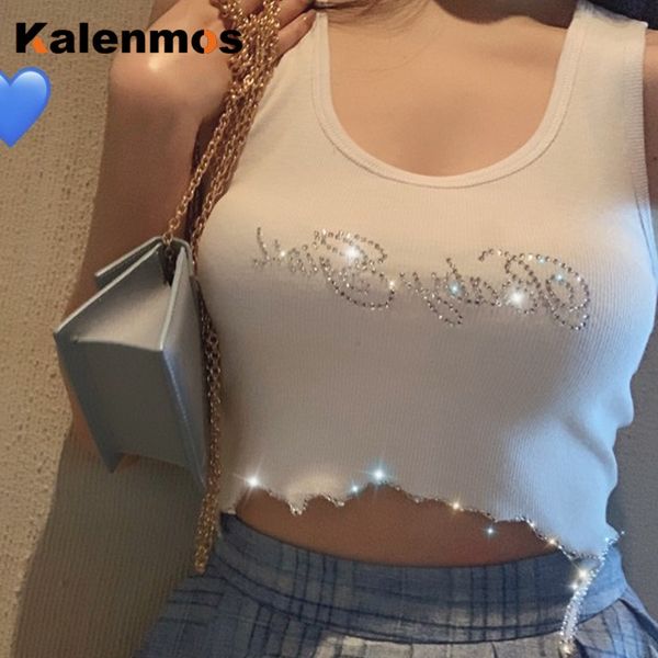 kalenmos summer white crop top женщины без рукавов harajuku алмазные пришивания хлопок crop tank tops байкер punk sexy club streetwear
kalenmos summer white crop top женщины без рукавов harajuku алмазные пришивания хлопок crop tank tops байкер punk sexy club streetwear