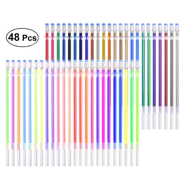 gel pen refills set 48 colors - glitter metallic pastel neon color ink refills, gel ink refills for painting writing art drawing
gel pen refills set 48 colors - glitter metallic pastel neon color ink refills, gel ink refills for painting writing art drawing