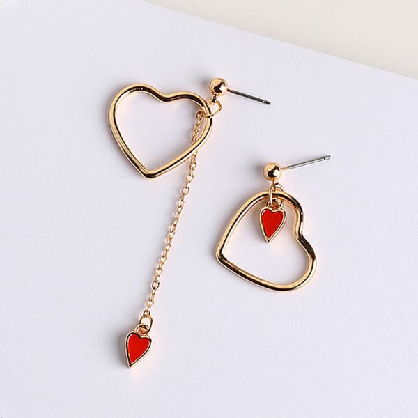 2017 trendy asymmetry earings fashion jewelry sweety alloy hollow heart metal chain boucle d'oreille pendante femme brinco, Silver
2017 trendy asymmetry earings fashion jewelry sweety alloy hollow heart metal chain boucle d'oreille pendante femme brinco, Silver