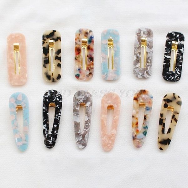 30pcs/lot women girl japan style side hair clip hollow geometric water drop shape duckbill hairgrips colored marble textured printed acrylic, Slivery;white
30pcs/lot women girl japan style side hair clip hollow geometric water drop shape duckbill hairgrips colored marble textured printed acrylic, Slivery;white