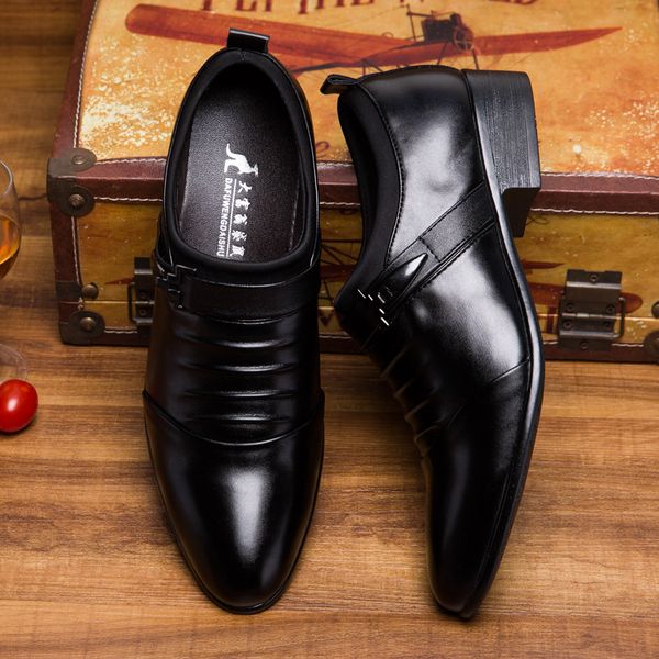 men shoes genuine leather flats business formal men dress shoes slip on spring autumn oxfords luxury fashion zapatos hombre, Black
men shoes genuine leather flats business formal men dress shoes slip on spring autumn oxfords luxury fashion zapatos hombre, Black