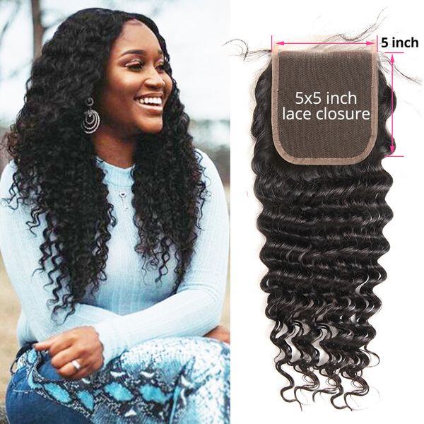 sunny beauty cambodian filipino 5x5 deep curly closure indian remy hair deep wave bundles middle/three part remy human hairs weaving, Black
sunny beauty cambodian filipino 5x5 deep curly closure indian remy hair deep wave bundles middle/three part remy human hairs weaving, Black