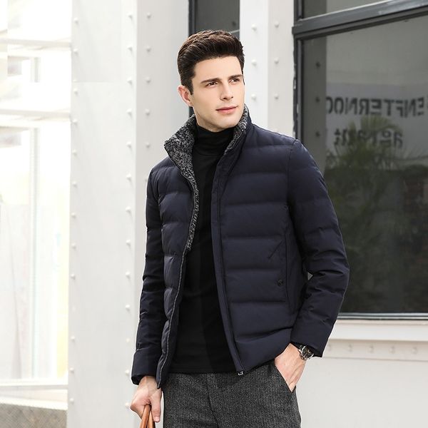 men's duck down jacket flocking slim down coat ultra thin feather clothing for man male 8711, Black
men's duck down jacket flocking slim down coat ultra thin feather clothing for man male 8711, Black