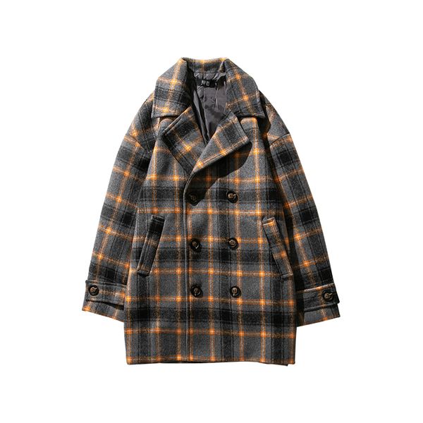ewq / spring 2020 plaid long sleeve turn-down collar contrast color loose coat man's korea style personality jacket fs940, Tan;black
ewq / spring 2020 plaid long sleeve turn-down collar contrast color loose coat man's korea style personality jacket fs940, Tan;black