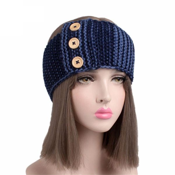 three-wooden-buckle hair band ladies headband winter warm ear protection headgear crochet knitted turban wrap accessories, Blue;gray
three-wooden-buckle hair band ladies headband winter warm ear protection headgear crochet knitted turban wrap accessories, Blue;gray