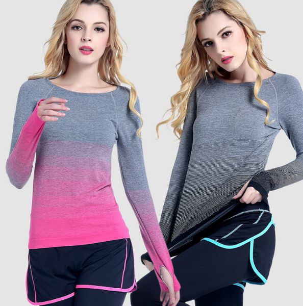 yoga clothing autumn and winter new ladies long-sleeved t-shirt round neck fitness breathable sweat running quick-drying yoga clothes, White;red
yoga clothing autumn and winter new ladies long-sleeved t-shirt round neck fitness breathable sweat running quick-drying yoga clothes, White;red