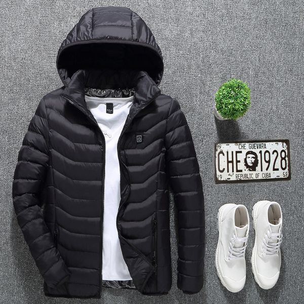 jaycosin winter men's smart usb abdominal back electric heating warm down cotton jacket casual coats mens plus size warm jackets, Black
jaycosin winter men's smart usb abdominal back electric heating warm down cotton jacket casual coats mens plus size warm jackets, Black