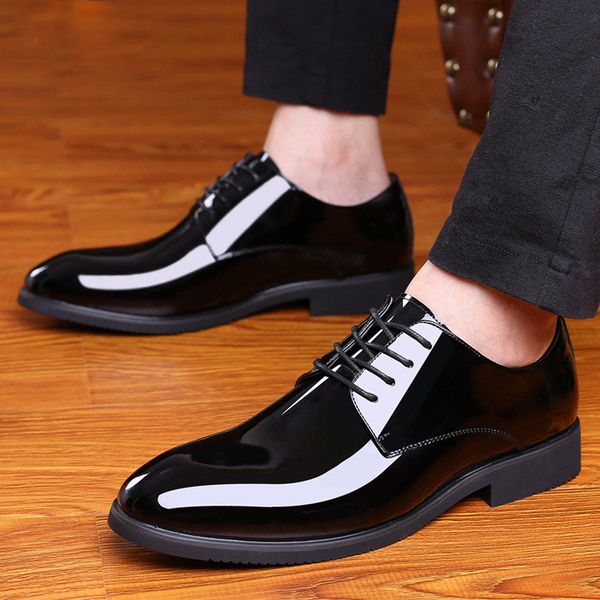 fall winter men's all match patent leather shoes korea style pointed wedding dress shoes man brogues leather formal shoes, Black
fall winter men's all match patent leather shoes korea style pointed wedding dress shoes man brogues leather formal shoes, Black