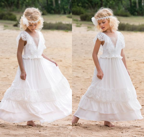 bohemian flower girl dresses for wedding lace a line chic little girls wedding dresses kids pageant gowns, White;blue
bohemian flower girl dresses for wedding lace a line chic little girls wedding dresses kids pageant gowns, White;blue