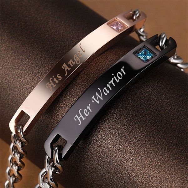 fashion-bekkaoui his angel & her demon infinite love couple bracelets stainless steel men promise jewelry with box drop shipping s915, Black
fashion-bekkaoui his angel & her demon infinite love couple bracelets stainless steel men promise jewelry with box drop shipping s915, Black