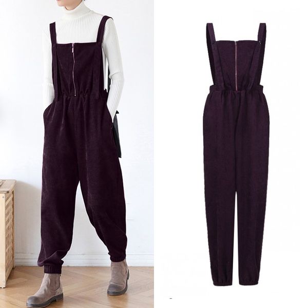 women corduroy jumpsuits spring zanzea kaftan casual overalls suspender rompers female zipper harem trousers pantalon oversized, Black;white
women corduroy jumpsuits spring zanzea kaftan casual overalls suspender rompers female zipper harem trousers pantalon oversized, Black;white