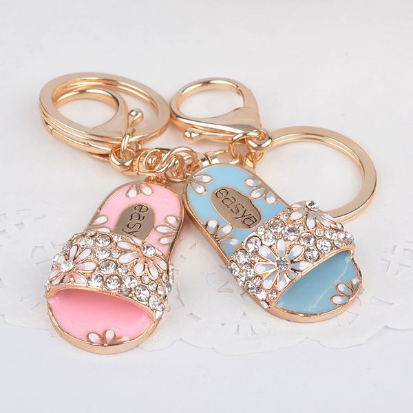 creative slippers alloy key chain female bag pendant pendant lover crystal shoes keychain personalized car key chains key ring, Silver
creative slippers alloy key chain female bag pendant pendant lover crystal shoes keychain personalized car key chains key ring, Silver