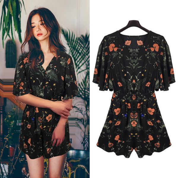 floral print chiffon playsuit women summer 2018 fashion female rompers jumpsuit beach party overalls plus size 5xl, Black;white
floral print chiffon playsuit women summer 2018 fashion female rompers jumpsuit beach party overalls plus size 5xl, Black;white