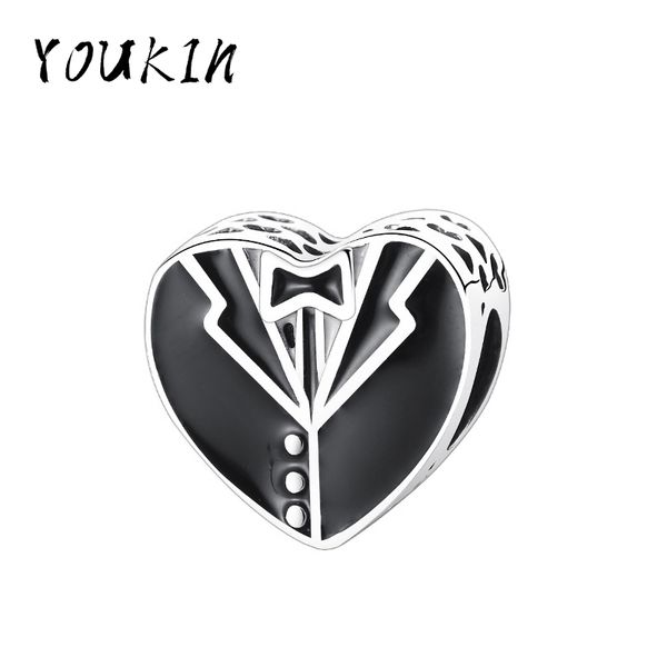 new black suit heart beads for jewelry making fit original charms bracelet women enamel tie pulsera accessories gift diy
new black suit heart beads for jewelry making fit original charms bracelet women enamel tie pulsera accessories gift diy