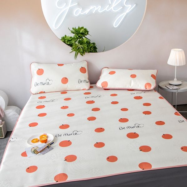 2019 ice silk seat three-piece set 180x200cm summer cool ice silk bed supplies set-mat mattress er pad with 2 pillow covers
2019 ice silk seat three-piece set 180x200cm summer cool ice silk bed supplies set-mat mattress er pad with 2 pillow covers