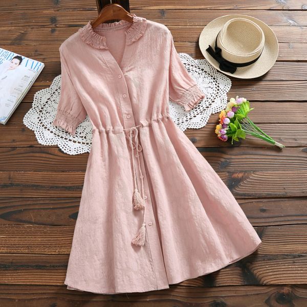 2019 new arrival summer mini dress for women pink blue green mujer vestido short sleeve vintage cotton female dress s-xl, Black;gray
2019 new arrival summer mini dress for women pink blue green mujer vestido short sleeve vintage cotton female dress s-xl, Black;gray
