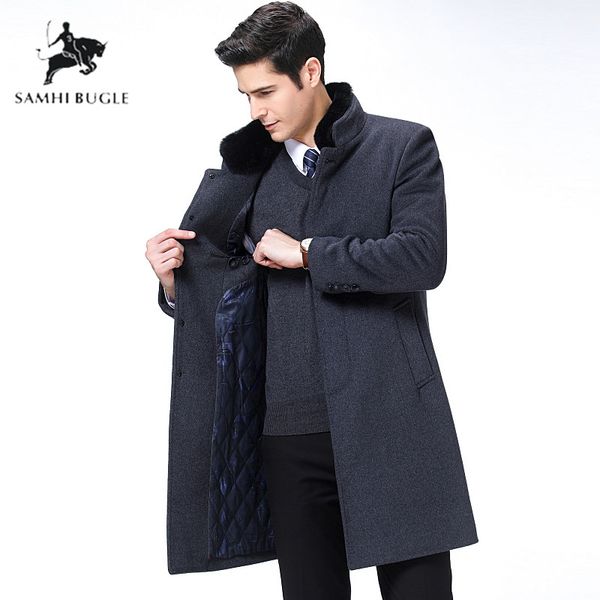winter warm wool coat men thick overcoats oat mens single breasted wool long trench coat men soft fur collar men's, Black
winter warm wool coat men thick overcoats oat mens single breasted wool long trench coat men soft fur collar men's, Black