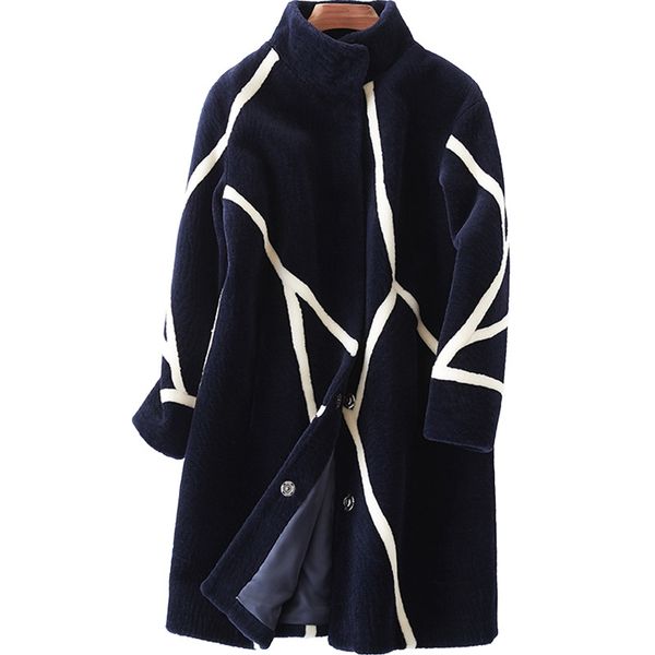 women shearling fur jacket sheep clothes 2020 winter real fur coat 100% wool jacket korean elegant long coat abrigo mujer, Black
women shearling fur jacket sheep clothes 2020 winter real fur coat 100% wool jacket korean elegant long coat abrigo mujer, Black
