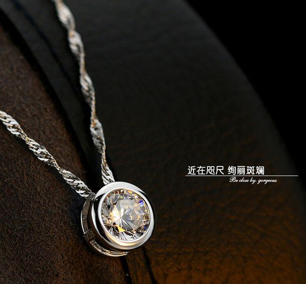 anenjery 925 ожерелье циркон подвеска sterling щепка круглый для женщин подарочные 45см воды волны цепи choker collares kolye s-n96, Silver
anenjery 925 ожерелье циркон подвеска sterling щепка круглый для женщин подарочные 45см воды волны цепи choker collares kolye s-n96, Silver