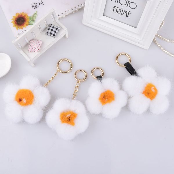 fluffy real keychain genuine fur cute flower key chain keychain metal ring pendant bag charm, Silver
fluffy real keychain genuine fur cute flower key chain keychain metal ring pendant bag charm, Silver