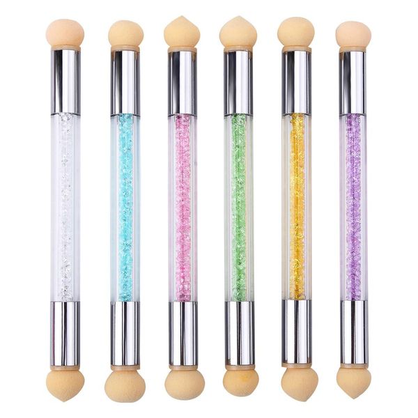 noq 1 pc nail art sponge gradient pen for manicure brush uv gel dyed pen rhinestone rod double head salon beauty tools, Silver
noq 1 pc nail art sponge gradient pen for manicure brush uv gel dyed pen rhinestone rod double head salon beauty tools, Silver