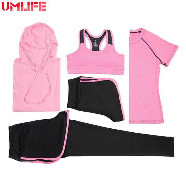 umlife 5 pieces women yoga suit women hooded coat sportswear yoga set for female leggings outdoor patchwork suits top, White;red
umlife 5 pieces women yoga suit women hooded coat sportswear yoga set for female leggings outdoor patchwork suits top, White;red