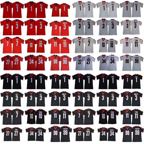 georgia bulldogs 98 blankenship 1 sony michel 3 roquan smith 11 fromm 7 swift 27 chubb 34 herchel walker 4 hardman college football jersey, Black
georgia bulldogs 98 blankenship 1 sony michel 3 roquan smith 11 fromm 7 swift 27 chubb 34 herchel walker 4 hardman college football jersey, Black
