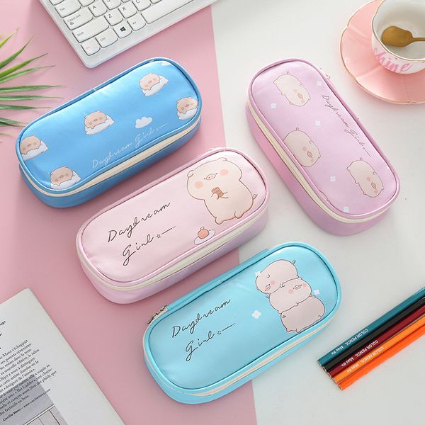 new kawaii porket pencil case cartoon pu leather big capacity pencil box pencilcase student pen bag school supplies stationery
new kawaii porket pencil case cartoon pu leather big capacity pencil box pencilcase student pen bag school supplies stationery