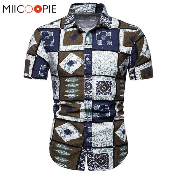 men linen plaid shirt 2019 new casual geometric printed short-sleeved shirt mens hawaiian camisa masculina plus size 5xl, White;black
men linen plaid shirt 2019 new casual geometric printed short-sleeved shirt mens hawaiian camisa masculina plus size 5xl, White;black