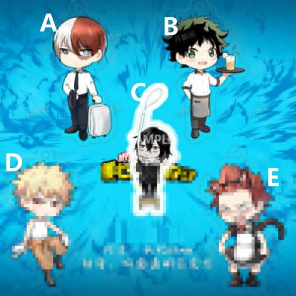 keychains anime boku no my hero academia maid waitor heros acrylic keychain strap figure, Silver
keychains anime boku no my hero academia maid waitor heros acrylic keychain strap figure, Silver