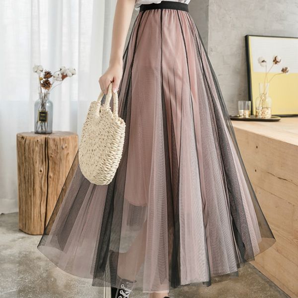 new 2020 spring summer skirts womens beading mesh tulle skirt women elastic high waist a line mid calf midi long pleated skirt, Black
new 2020 spring summer skirts womens beading mesh tulle skirt women elastic high waist a line mid calf midi long pleated skirt, Black