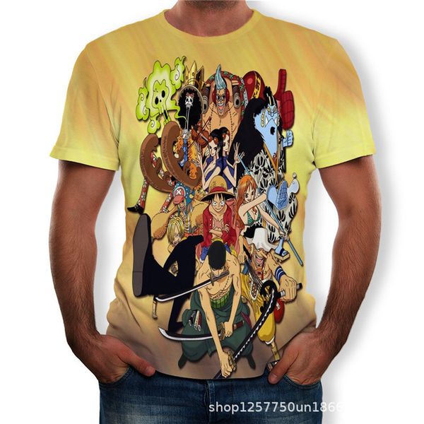 2019 new men's short sleeve t-shirt summer anime series 3d printing men's o-neck tees plus size streetwear men casual tees, White;black
2019 new men's short sleeve t-shirt summer anime series 3d printing men's o-neck tees plus size streetwear men casual tees, White;black