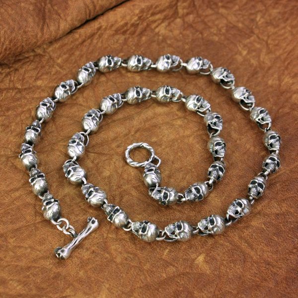linsion 925 sterling silver detail skulls necklace mens biker rock punk necklace ta169n
linsion 925 sterling silver detail skulls necklace mens biker rock punk necklace ta169n